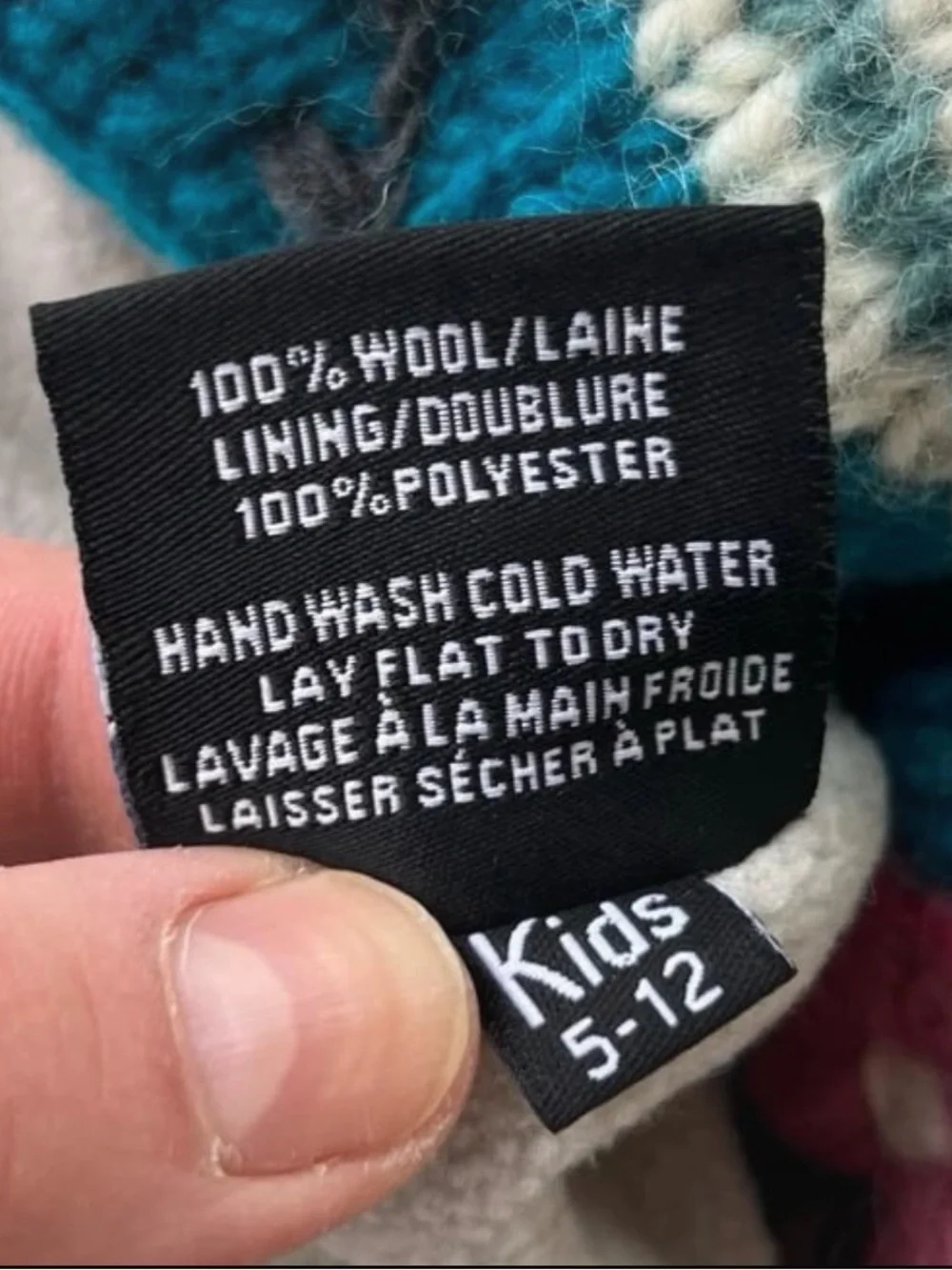 Wool Everest Designs Kids Winter Hat
